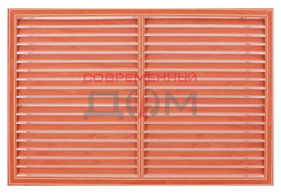 Решетка радиаторная ПВХ вишня (0,6 х 1,2 м)